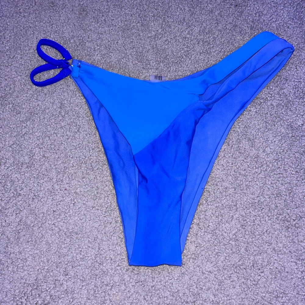 blue bikini bottom